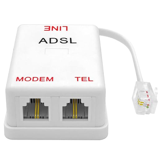 NECABLES DSL Filter Splitter for Phone Line and Modem 6 Inductors Version RJ11 - Image 2