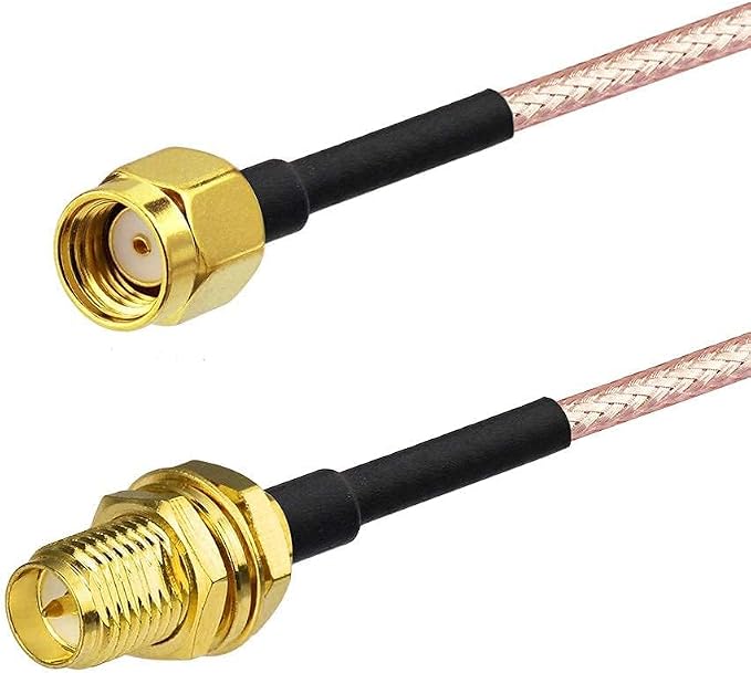 Bingfu WiFi Antenna Extension Cable RP-SMA Male to RP-SMA Female Bulkhead Mount - Image 2
