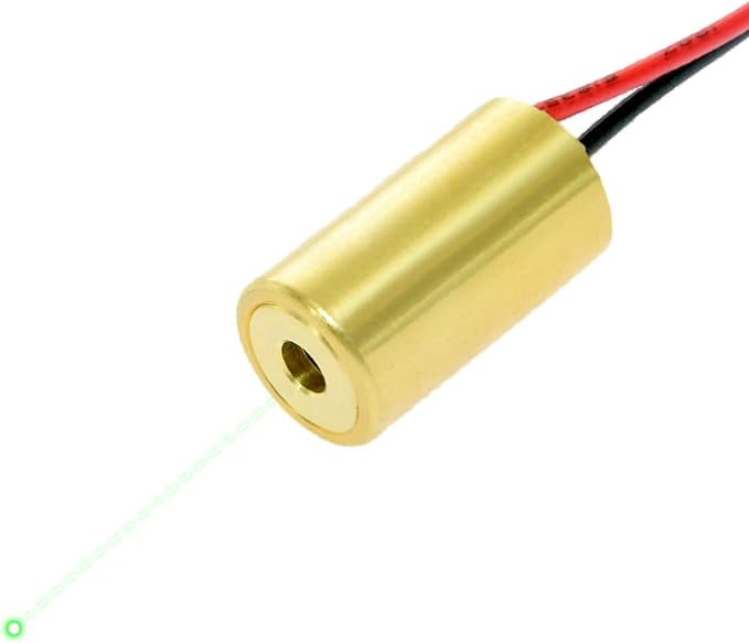 Industrial Green Dot Laser Module, Class 3R, Less Than 4mW, by Quarton