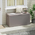 Outdoor Storage Box Waterproof, 100 Gallon Deck Box by WTFGO