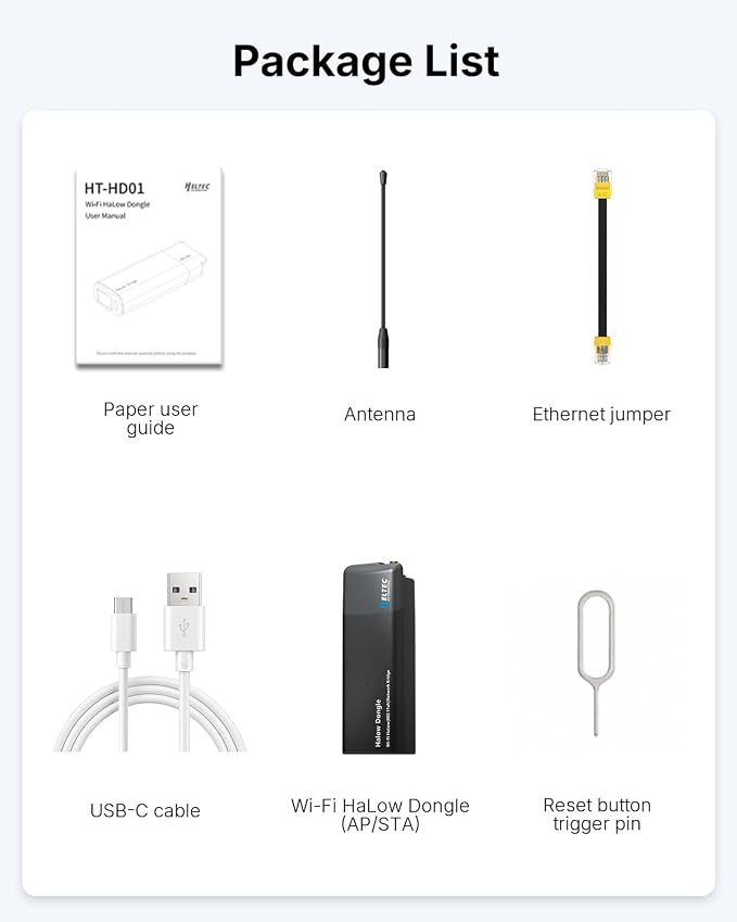 WiFi HaLow Point to Point Wireless Bridge, 802.11ah Sub-1GHz 1~2km Long Range - Image 7