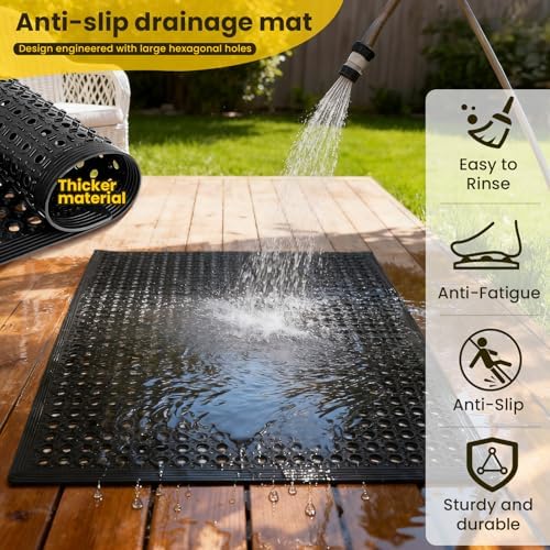 Rubber Door Mat with Holes - Image 5