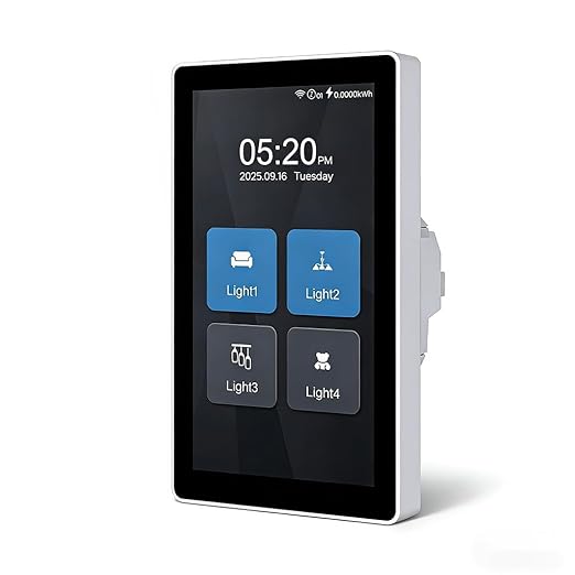 LANBON L10 Large LCD Smart Light Switch, Custom Display & Icons, 6-in-1 1/2/3/4 by LANBON