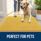 OLANLY Dog Door Mat for Muddy Paws 34x21, Super Absorbent Chenille Mud Mat - Image 6