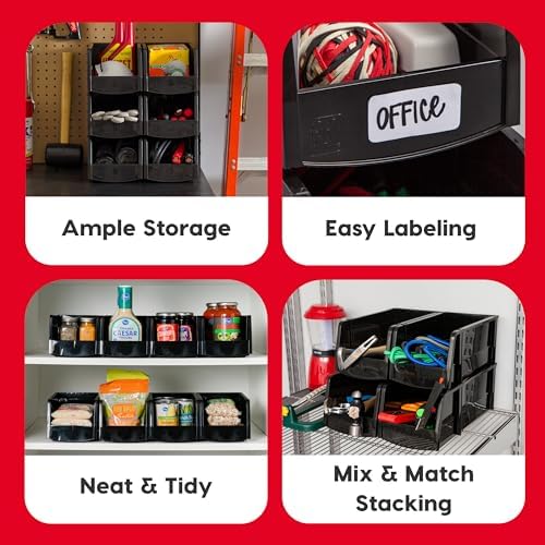 IRIS USA 6-Pack, Extra Large Stackable Storage Bins - Image 3