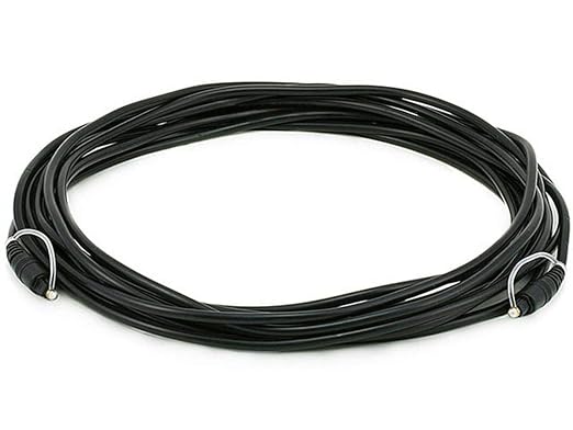 Monoprice - 102668 S/PDIF Digital Optical Audio Cable, 25ft Black by Monoprice