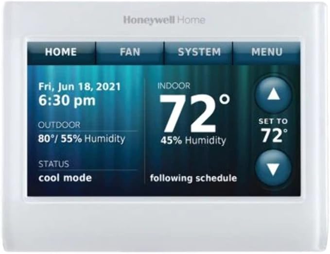 WiFi 9000 Color Touchscreen Thermostat by HoneywellAirComfort