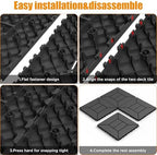 44 Pcs Plastic Interlocking Decking Tiles, Indoor & Outdoor - Image 5
