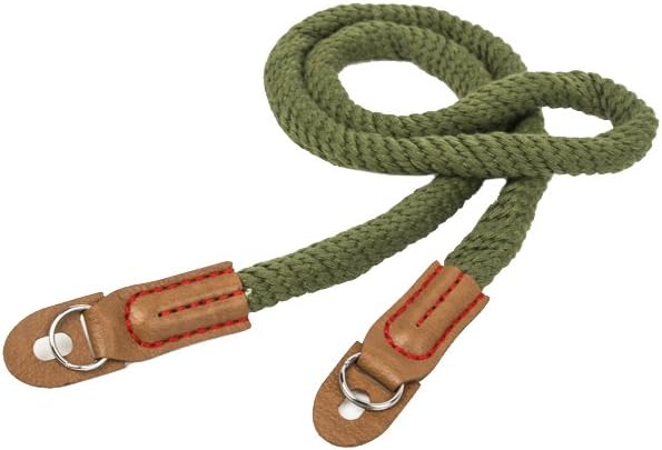 Vintage Handmade Cotton Leather Camera Neck Strap - Image 2