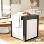 PatioZen 50 Gallon Resin Deck Box, Lockable Outdoor Storage Box - Image 5