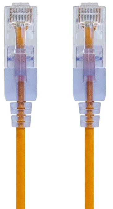 Monoprice - 116322 SlimRun Cat6A Ethernet Patch Cable - Snagless RJ45 UTP Pure by Monoprice