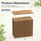 Goplus 24-Pack Acacia Wood Interlocking Deck Tiles - Image 6