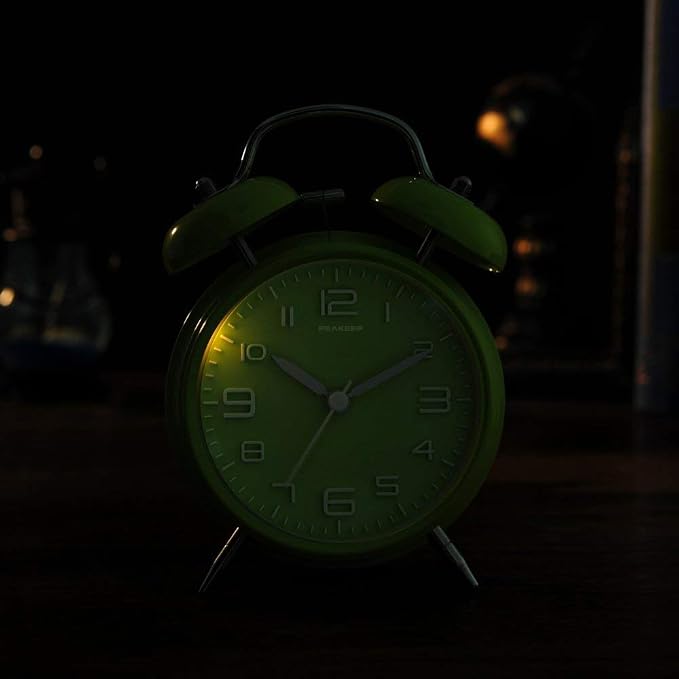 Peakeep 4 Inches Twin Bell Loud Alarm Clock - Image 6