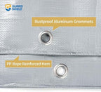 GUARD SHIELD Heavy Duty Tarp 30x40 Feet Silver Multi Purpose Thick Waterproof - Image 4