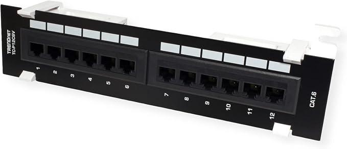 TRENDnet 12-Port Cat6 Unshielded Patch Panel, Wall Mount, Included 89D Bracket - Image 5