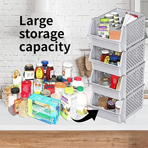 Stackable Storage Bins Open Front - Image 3