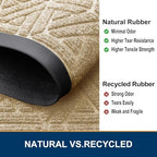Smiry Front Door Mat Outside Entrance, Low Profile Rubber Doormat - Image 5