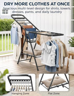 Clothes Drying Rack, Foldable Laundry Drying Rack - Image 3