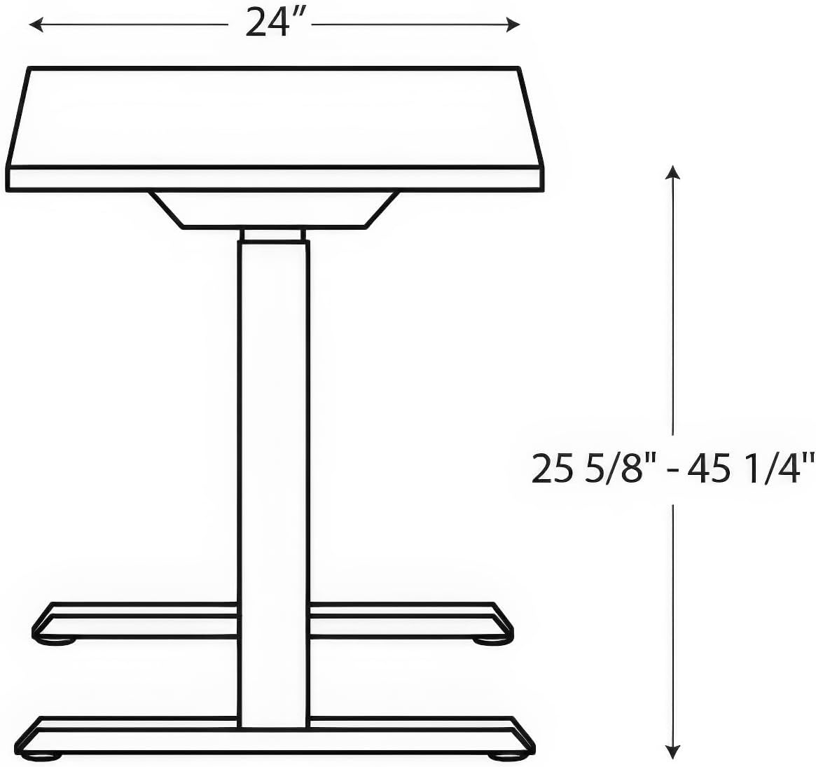 HON Coze Electric Standing Desk Adjustable Height, Coordinate Height Adjustable Desk, 48", White Top, White Base