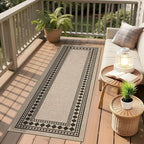GarveeHome Jute Runner Rug 2x6 Washable Easy Jute Rug Non-Slip, Modern Bordered - Image 2