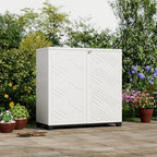 ZZM Indoor/Outdoor Storage Cabinet Waterproof, All Weather Outdoor Storage - Image 3