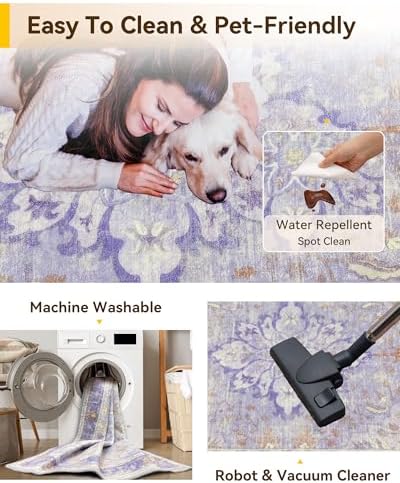 RELEANY Washable Area Rug - Image 6
