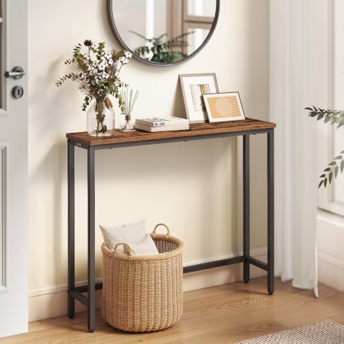 VASAGLE 31.5" Console Table, Narrow Behind Couch Table, 1 Tier by VASAGLEbySONGMICSHOME
