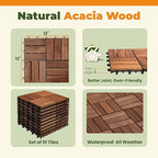 Jurax Interlocking Wood Deck Tiles - Image 2