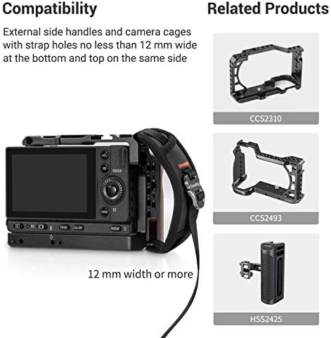 SmallRig Camera Cage Wrist Strap, Universal Quick Adjustable Secure Grip Camera - Image 2