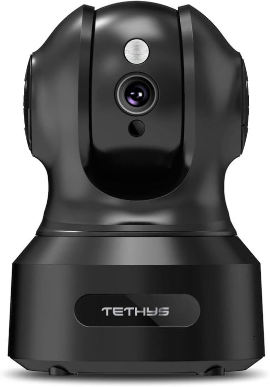 TETHYS Wireless Security Camera 1080P Indoor Pan/Tilt WiFi Smart IP Camera Dome by TETHYS