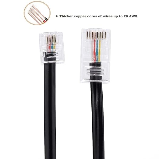 6.6FT-3Pack RJ45 to RJ11 Adapter - Image 2