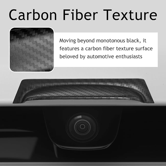 2PCS Carbon Fiber Backup Camera Rain Shield, Backup Camera - Image 6