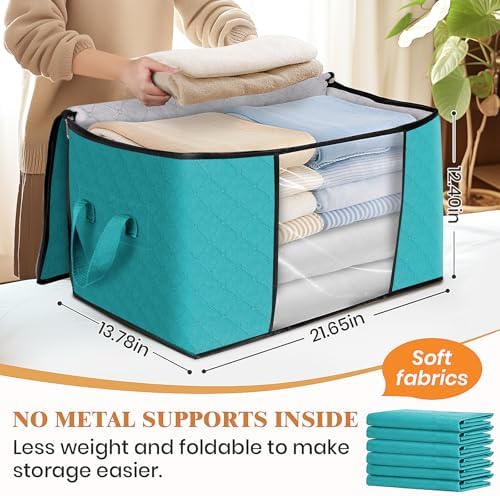 Fab totes 8 Pack Storage Bags for Clothes Blanket Storage Bins - Image 2