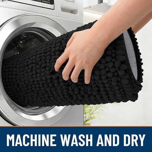OLANLY Dog Door Mat for Muddy Paws 48x30, Extra Absorbent Chenille Mud Mat - Image 5