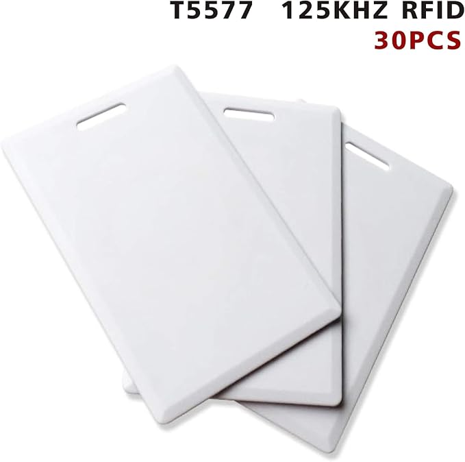 30 PCS T5577 Thick Smart Cards, Contactless 125khz RFID Rewritable Proximity - Image 2