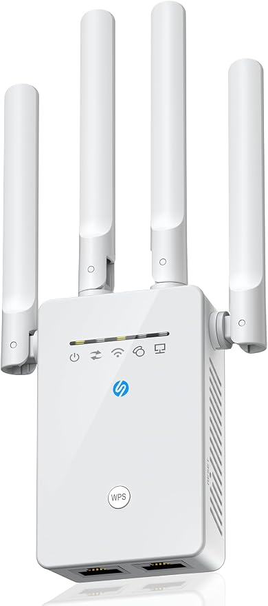 WiFi Extender Signal Booster, Long Range Internet Booster Extender by Techtex