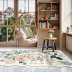Washable 3x5 Entryway Area Rugs: Ultra Soft Floral Carpet - Image 2