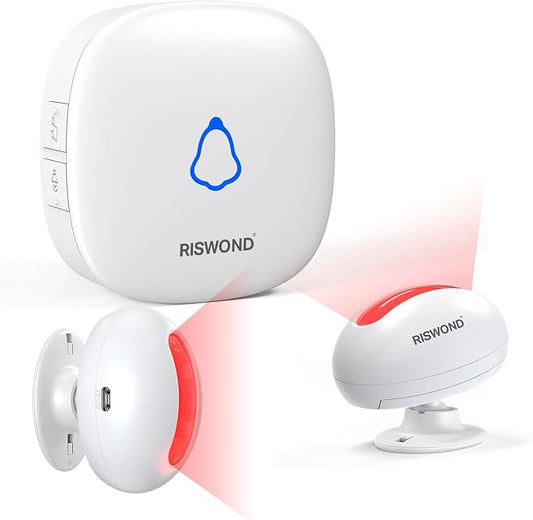 Wireless Motion Sensor Door Chime: Business Entry Doorbell Indoor Motion by AMHEY