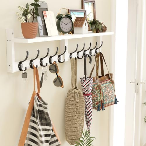 AMBIRD 34.2" L Wooden Wall Coat Hooks - Image 2