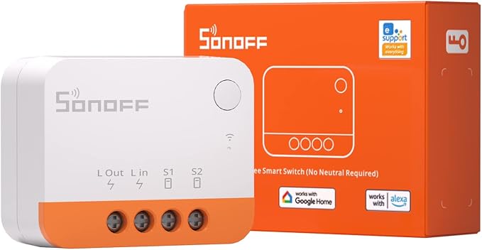 SONOFF Zigbee Smart Switch, No Neutral Conductor Required, Compatible by SONOFF