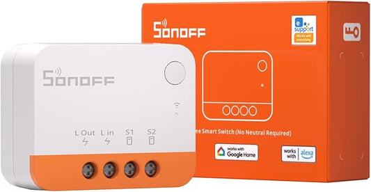 SONOFF Zigbee Smart Switch, No Neutral Conductor Required, Compatible by SONOFF