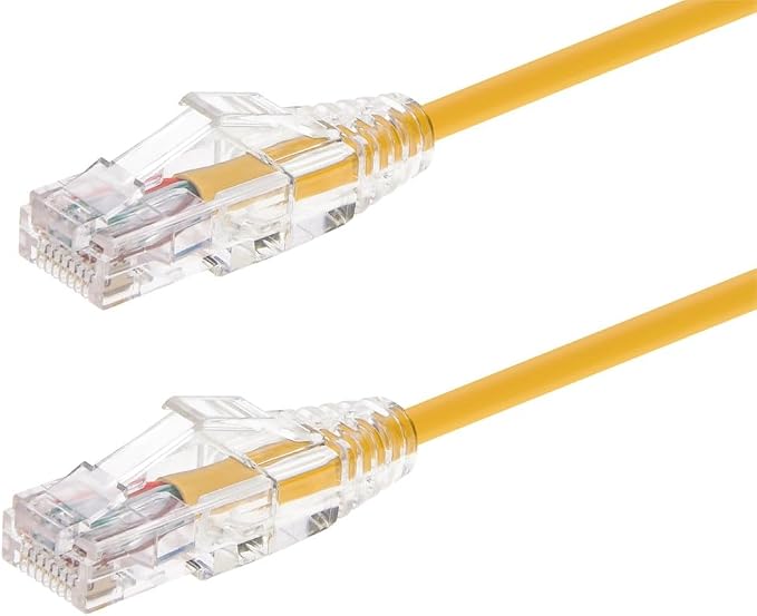 Monoprice Cat6 5ft Yellow Component Level Patch Cable UTP 28AWG 550MHz Pure by Monoprice