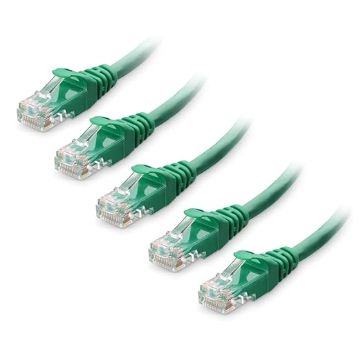 Cable Matters 10Gbps 5-Pack Snagless Short Cat 6 Ethernet Cable - 3ft by CableMatters