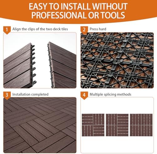 Polymer Interlocking Composite Deck Tiles Outdoor - Image 3