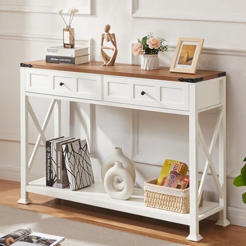 Hombazzer Console Table with 2 Drawers by Hombazaar