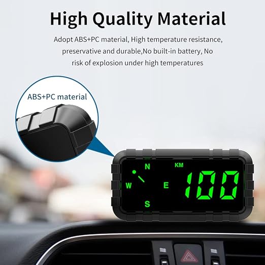 Car Headup Display GPS Digital Speedometer Compass - Image 6