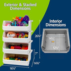 ReadySpace Extra Large Stackable Plastic Storage Bins - Image 3