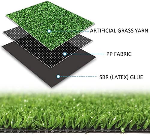LITA Artificial Grass Turf Lawn 7 Feet x 11 Feet, 0.4" Pile Height Indoor - Image 4