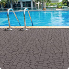 44Pcs Plastic Drainage Interlocking Floor Tiles 12" x 12", Modular Interlocking - Image 4