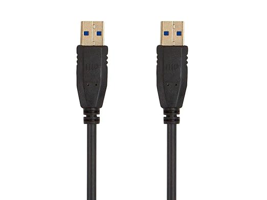 Monoprice - 138597 USB 3.0 Type-A to Type-A Cable - 3 Feet - Black, by Monoprice